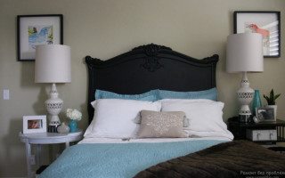 Голубой мотив для спальни
