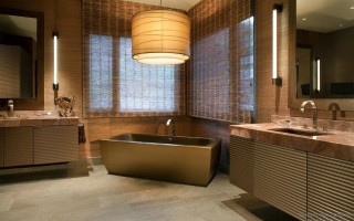 Коричневая ванная комната – выбор настоящих эстетов
