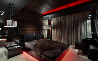Красно-бело-черный интерьер — дизайн комнаты для неординарных личностей
